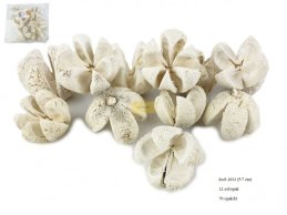  KARTUSH STAR FLOWER wybielane kwiatki, 5-7 cm, 12 szt w opakowaniu
