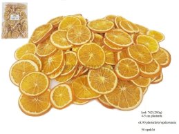 Pomarańcze, suszone plastry pomarańczy 4-5 cm, 200 g/opak. około 90 plasterków