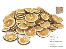 Orange green, green orange slices dried 5-6 cm D, 250 g/pb  around 83-87 pc