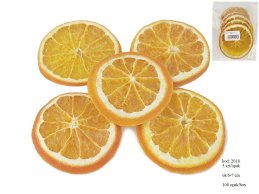 SUSZONE PLASTRY POMARAŃCZY, 6-7 cm, I GATUNEK, 5 sztuk/opakowanie, pomarańcze w plastrach