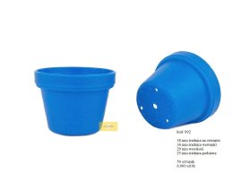 Doniczka mini plastikowa PP 38 mm Ø niebieska