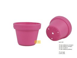 Doniczka mini plastikowa PP 38 mm Ø różowa
