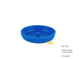 Podstawka mini plastikowa PP 38 mm Ø niebieska
