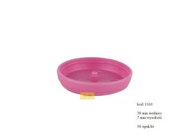 Podstawka mini plastikowa PP 38 mm Ø różowa