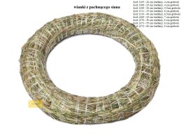 WIANEK z pachnącego SIANA 40 cm  średnicy, 6,5 cm grubości