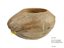 COCO SHELL 23 cm long, 16 cm width, 10 cm hole diemeter.