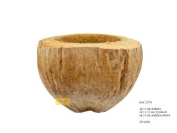 COCO SHELL 14 cm H, 14 cm width, 10 cm hole diemeter.