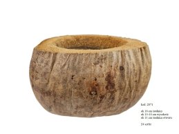 COCO SHELL 16 cm H, 16 cm width, 11 cm hole diemeter.