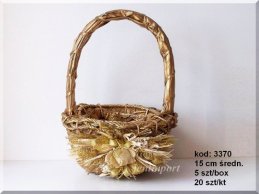 COCO BASKET ( 8 ) GOLD 15 CM 