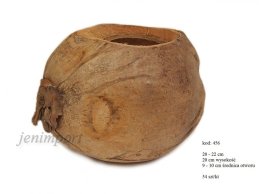 będzie dostępny około 10 lipca 2026 ŁUPINA KOKOSA DONICZKA z kokosa 20 - 22 cm