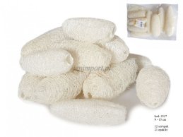 Luffa wybielana 9-15 cm  12 SZT/OPAK 