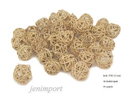 RATAN BALL 3 CM NATURAL 36 PC/PACK