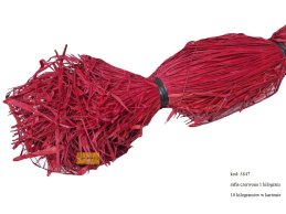 Raffia natural red color 1 kg