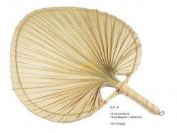 PALM LEAF FAN 41 x 54 cm with handle