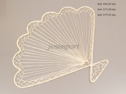 ABACA WHITE FAN 35 CM ( IT.NO: 1175 )